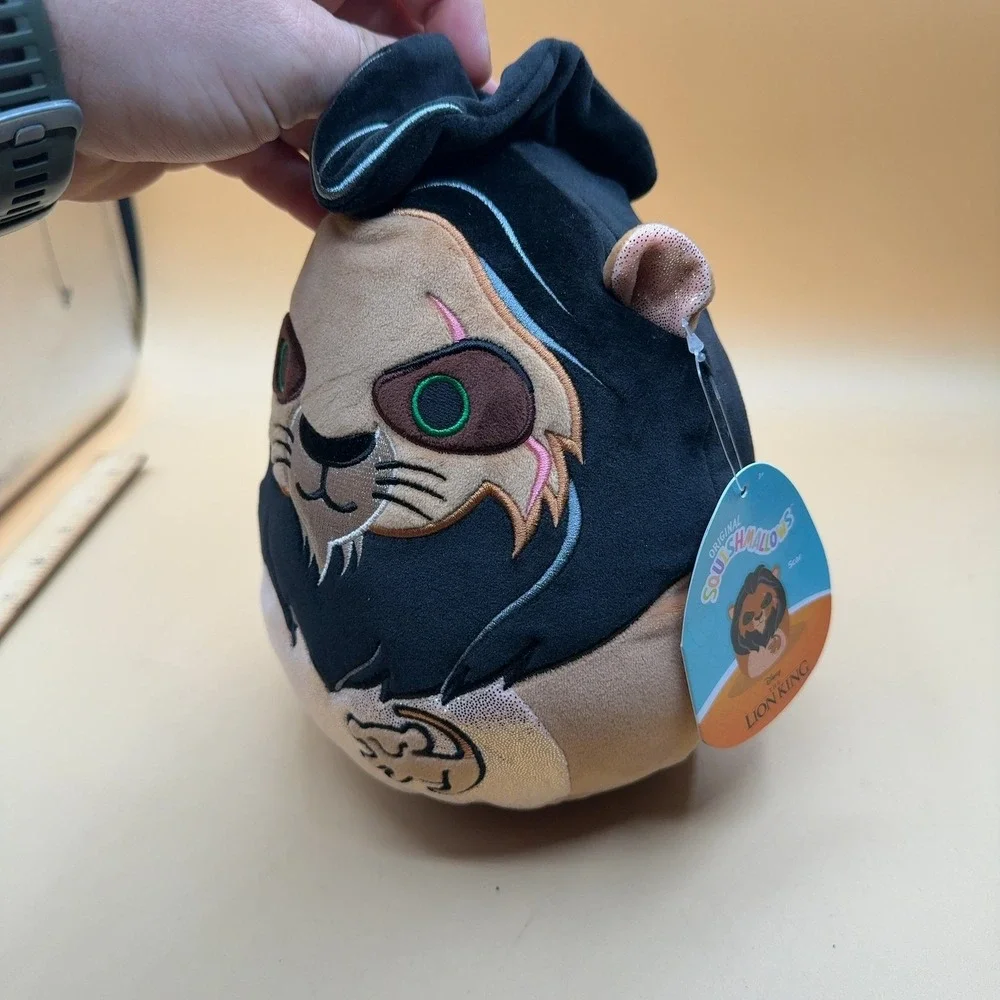 Squishmallows Disney Lion King Scar Plush Stuffed Animal Black Tan 8 Inch